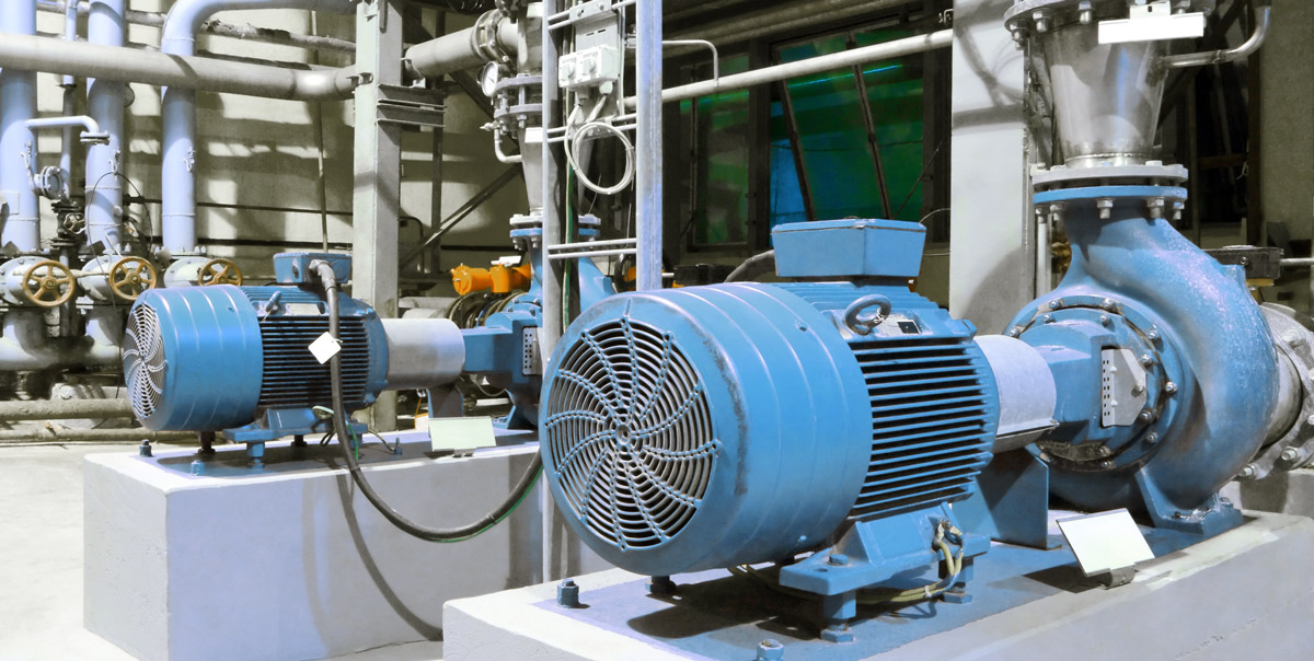 Eine vielfältige Produktpalette für eine anspruchsvolle Branche Große blaue Maschinen